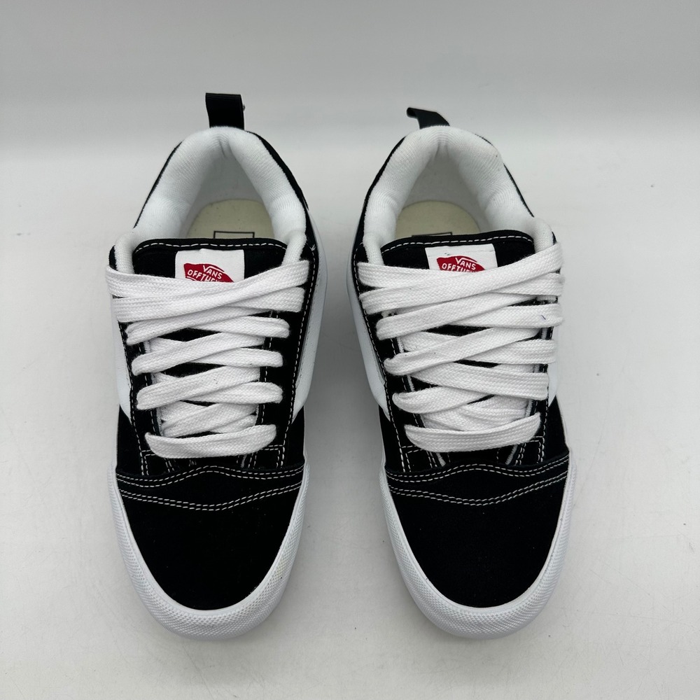 Vans Knu Stack 721356 Women 7.5 Men 6 Black White Platform Suede Skate Sneakers - Picture 5 of 10